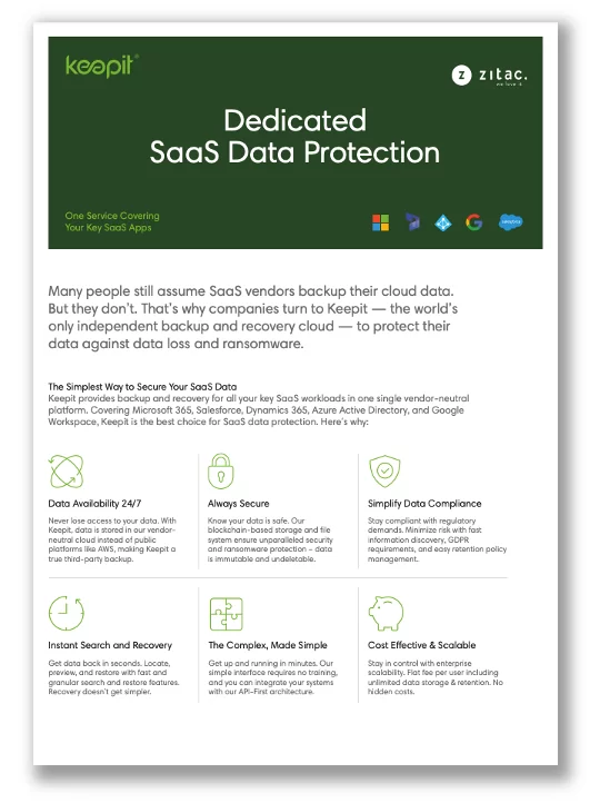 Keep it Saas Data Protection